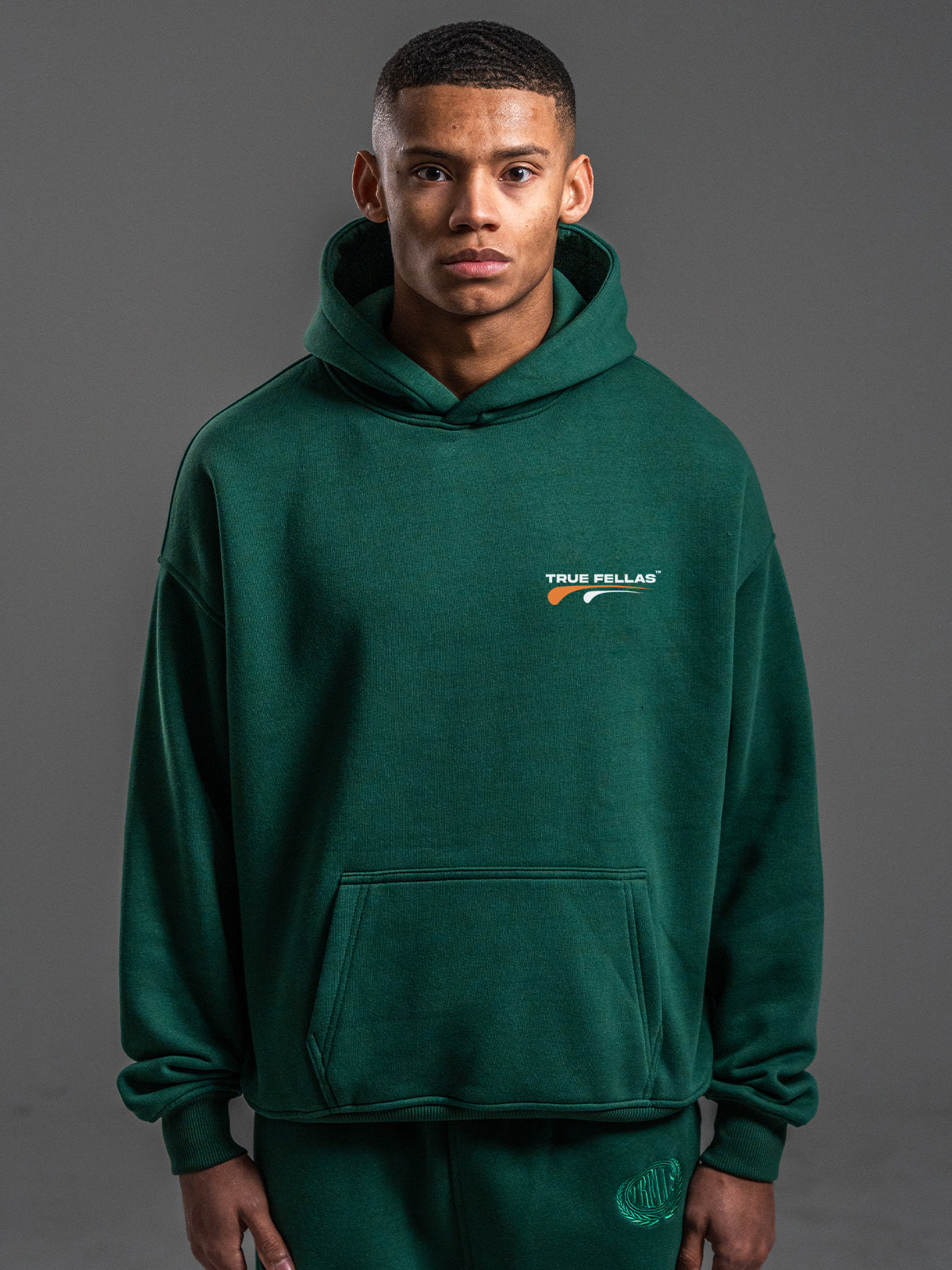 'NATIONS' HOODIE FOREST GREEN
