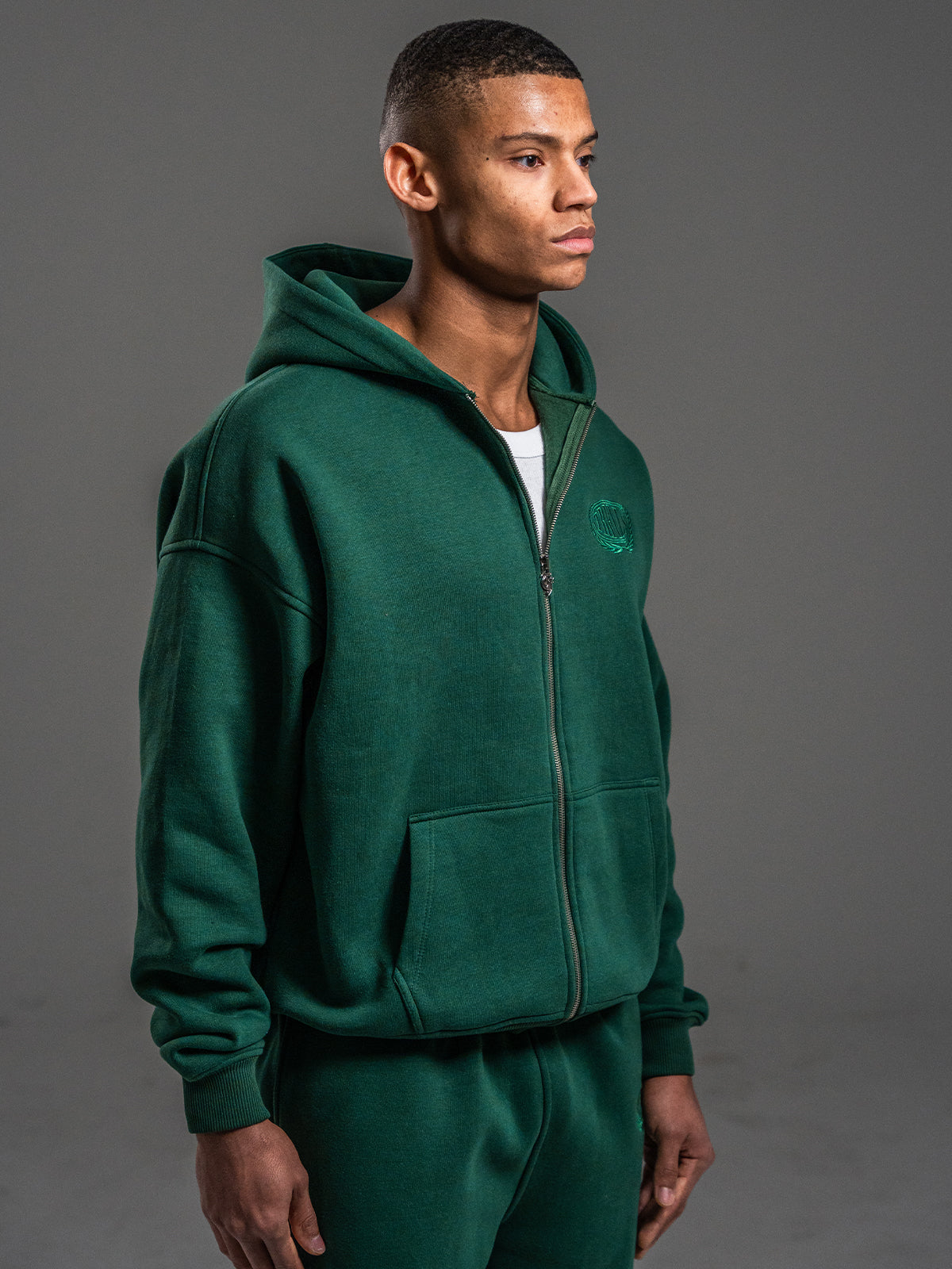 'OG' ZIP HOODIE FOREST GREEN