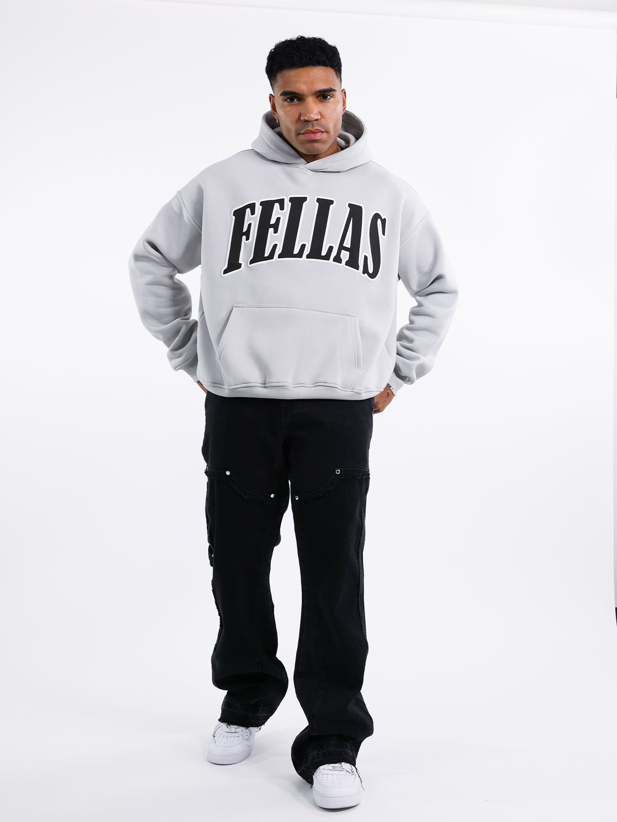 FELLAS HOODIE LIGHT GREY