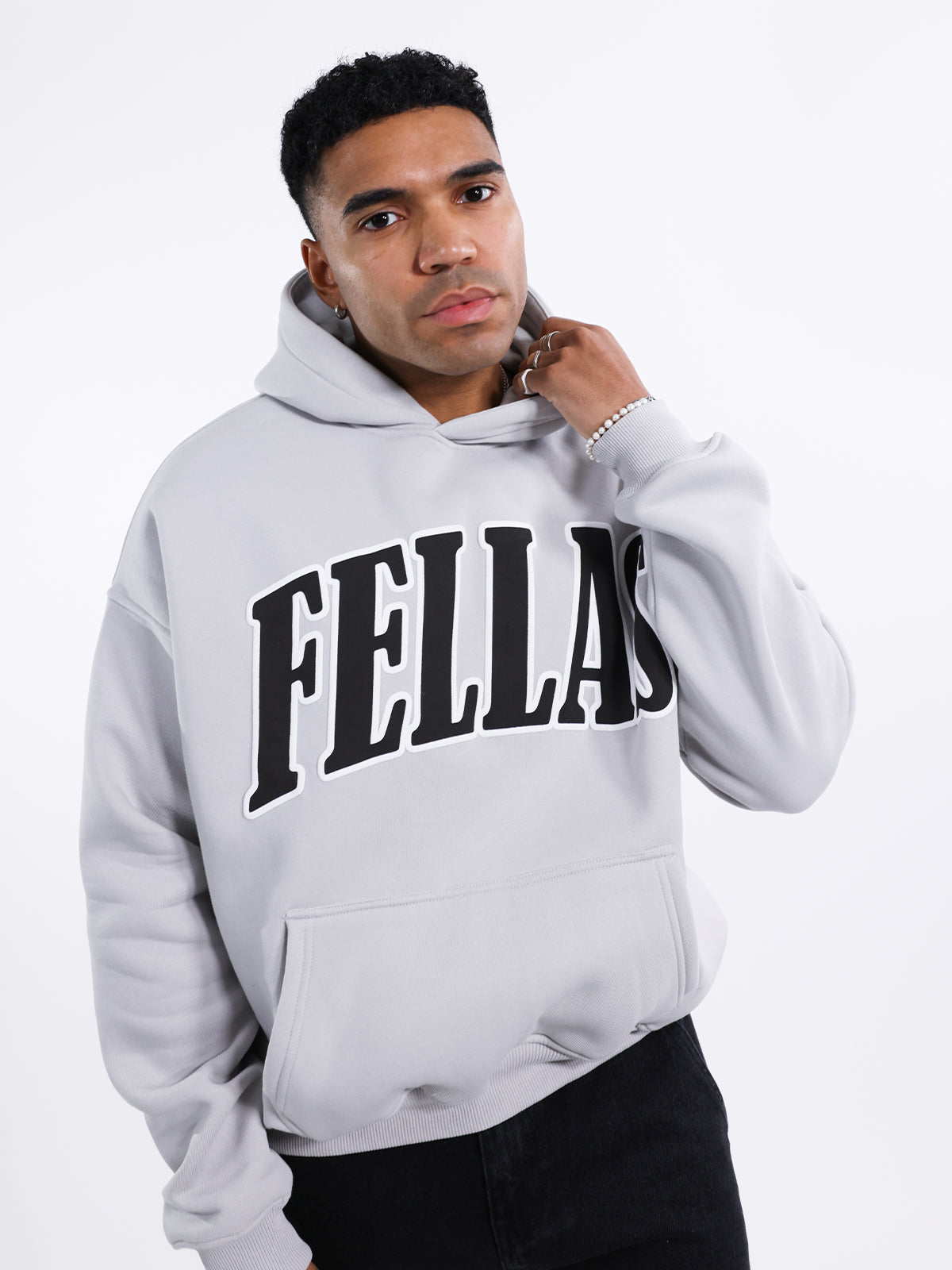 FELLAS HOODIE LIGHT GREY